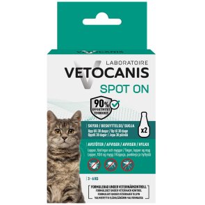Anti-parasit Spot on Katt Vetocanis skydd mot fästing loppor mygg katter fästingmedel