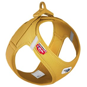 Curli Vest Sele Clasp Air-Mesh Mango gul hundsele små mellanstora hundar luftig mjuk skön kylande svalkande