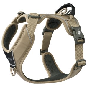 hundsele sele harness antidragsele sele comfort walk pro design reflex stadig hundkoppel hundhalsband beige desert dune dog cope