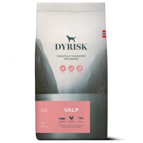 Dyrisk Valp torrfoder norskproducerat hundfoder m färska råvaror och norskt kött, anpassat för valpars naturliga näringsbehov oc