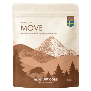 Hunt Core Move led- och muskelstöd för jakthund – glukosamin, MSM, grönläppad mussla och insektsprotein för daglig rörlighet och