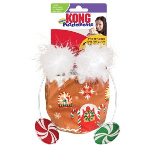 Kong Holiday Puzzlements Hideaway Gingerbread 11x11x10cm