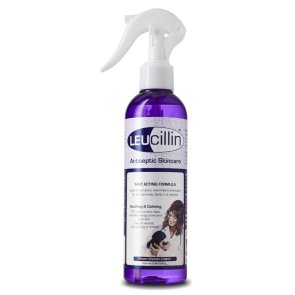 Leucillin hypokloritsyra bakteriedödande antiseptisk hudvårdande sårvårdande hund katt spray