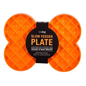 slickmatta aktiveringsmatskål lickimat matskål slodog slow feeder orange svart grön slickplatta aktivering
