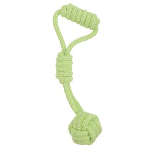 Petcare Party Pets Repleksak, blandade färger, 30 cm blå grön rep hundleksak apport kast kastleksak repboll bära runt greppvänli