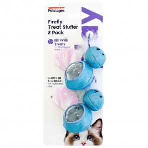 Petstages Firefly Treat Stuffer Glow-In-The-Dark 2-p