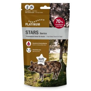 platinum stars iberico iberiskt fläskkött hundgodis hundsnacks hög kötthalt fläsk gris stjärnor