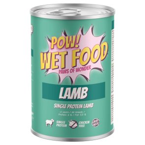 POW Dog Adult Lamb Burk 400g hundfoder blötmat lamm singelprotein kycklingfritt skonsam känslig mage hund