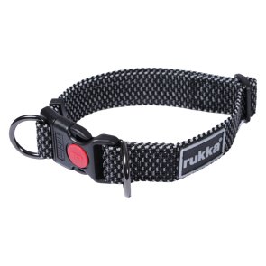 hundhalsband reflex svart rukka
