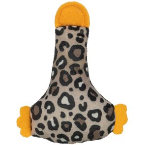 Trixie Anka Leo m kattmynta, 12 cm kattleksak and leopardmönster plysch beige brun
