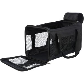 transportbur tygbur canvasbur svart transport hundbur kattbur tyg trixie 26x27x47 cm